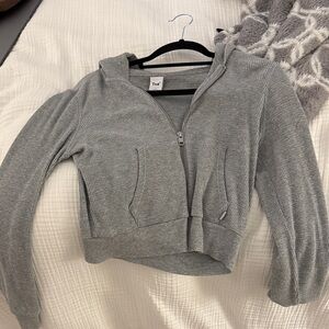 TNA waffle zip hoodie